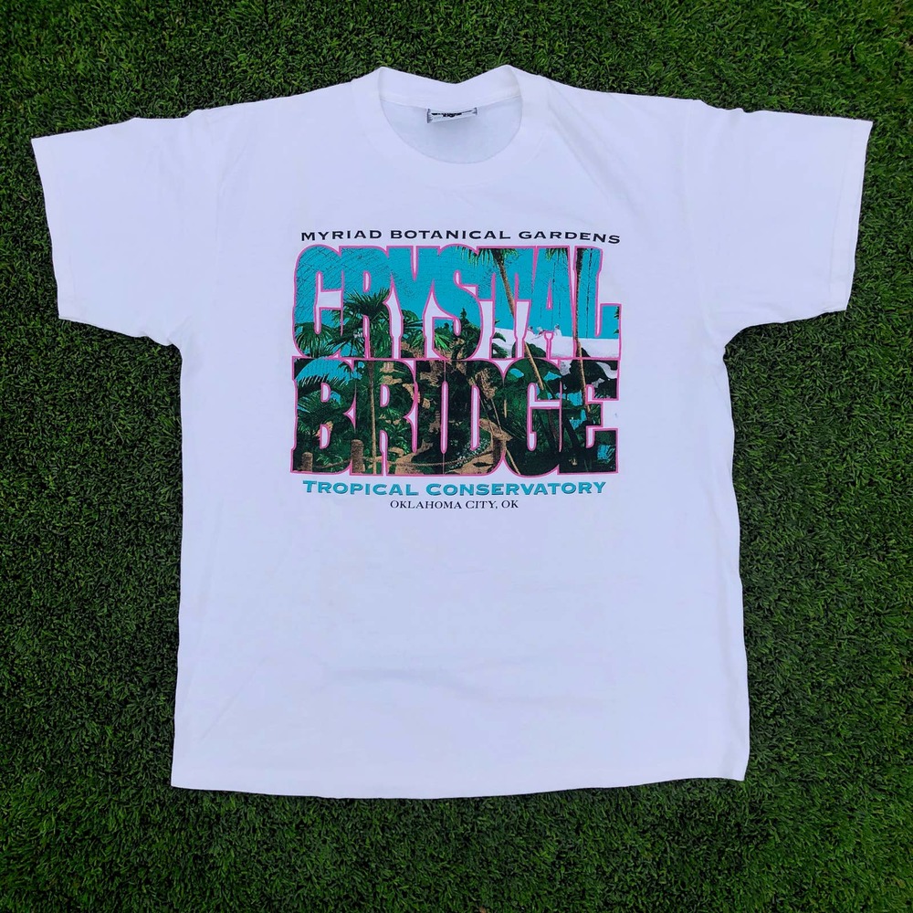 Y2k VTG Lee Brand T-shirt Tropical Large Myriad Conservatory Oklahoma City OK